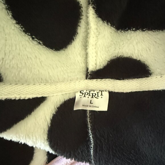 Spirit Halloween cow onesie costume adult large fleece loungewear trick or treat - Picture 9 of 10